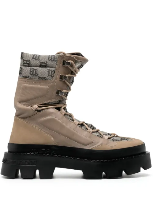 Bottines Ibiza à monogramme en jacquard - MISBHV - Modalova
