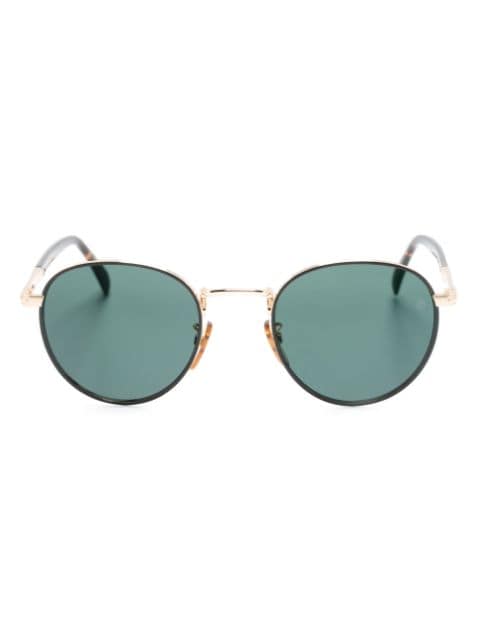 Eyewear by David Beckham round-frame tortoiseshell sunglasses