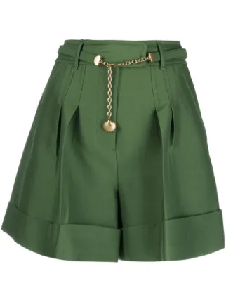 Belted best sale pleated shorts