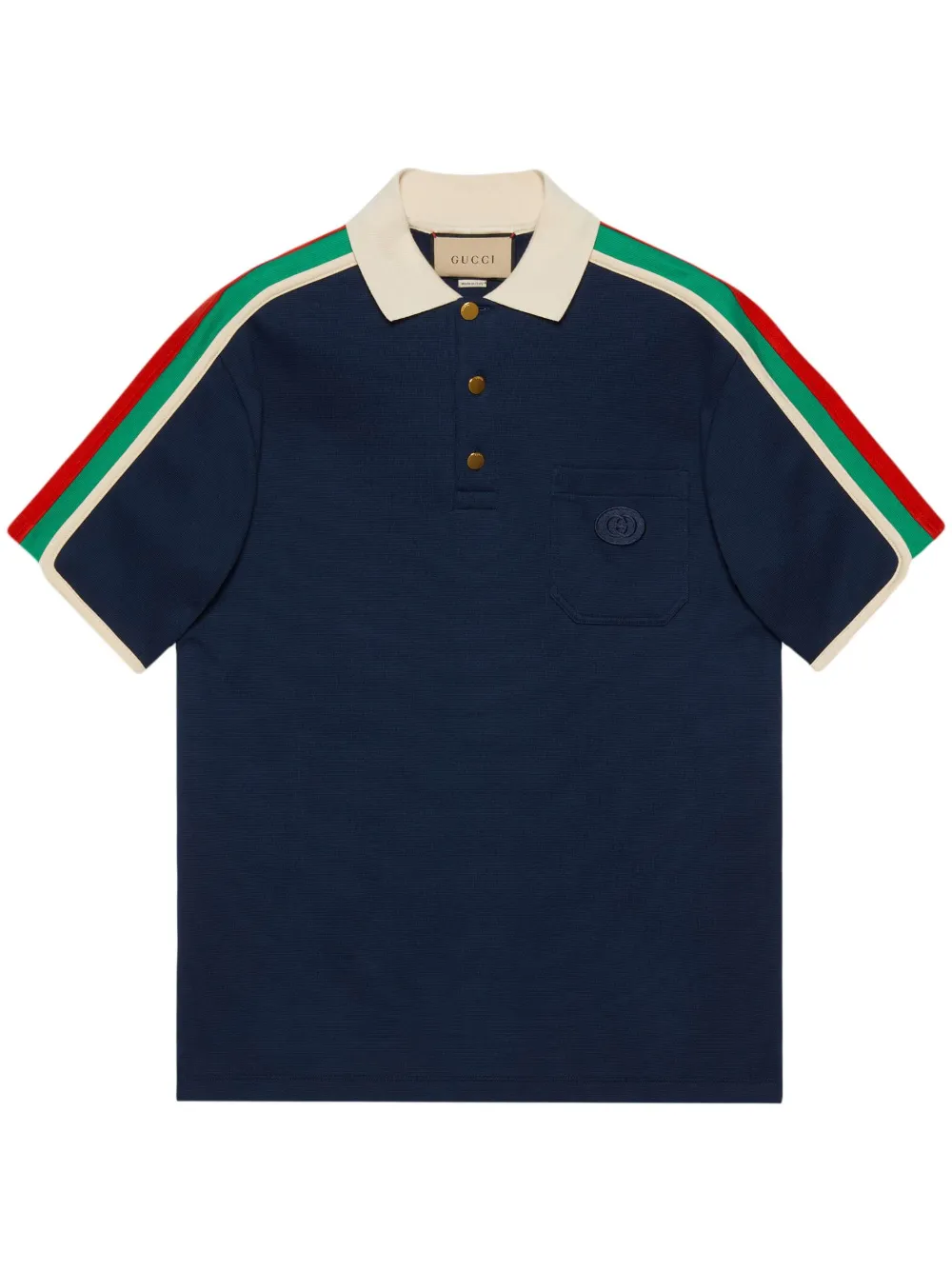 Cotton jersey polo shirt with Web