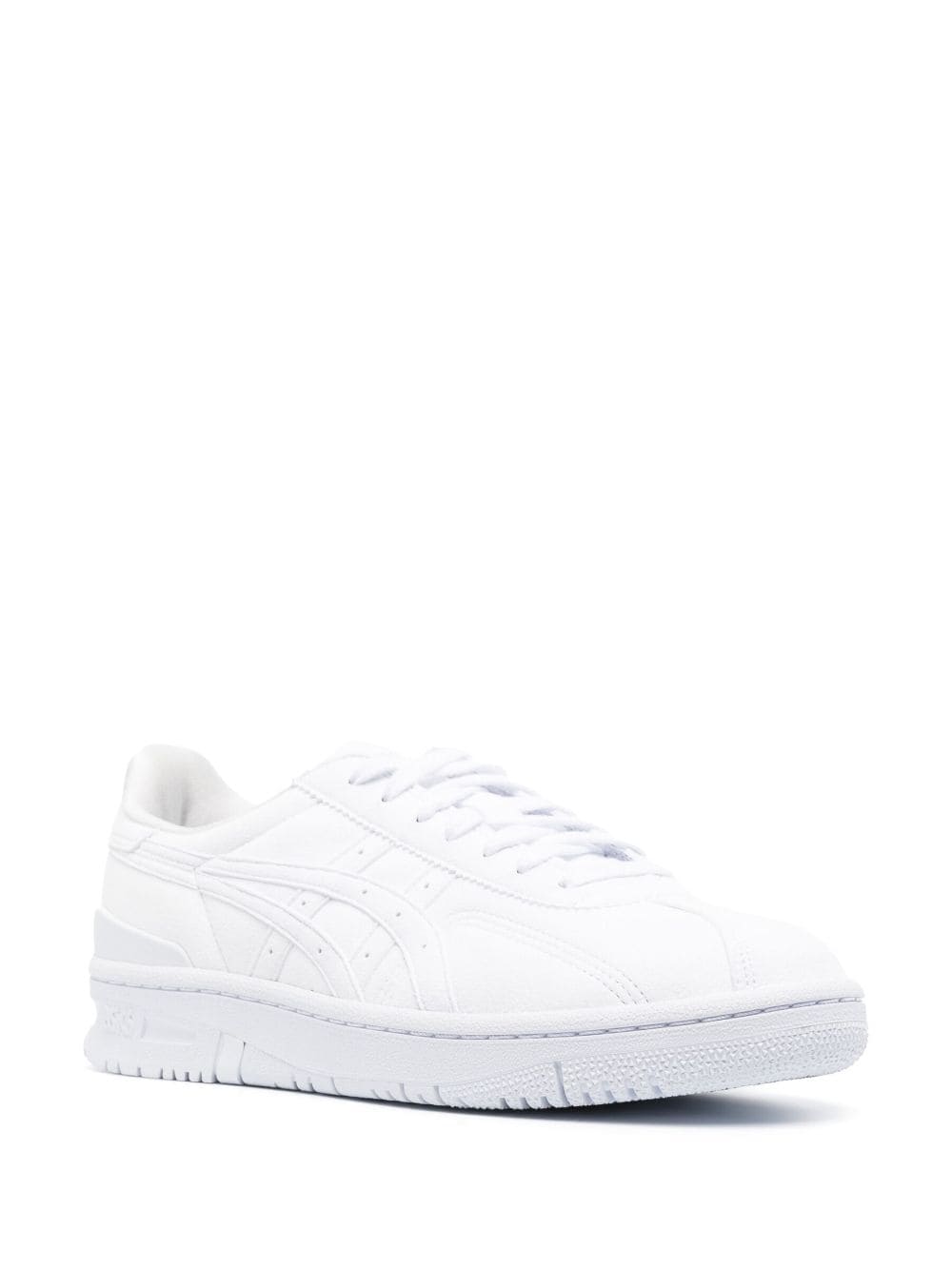 Shop Comme Des Garçons Shirt X Asics Vic Nbd Faux-leather Sneakers In Weiss