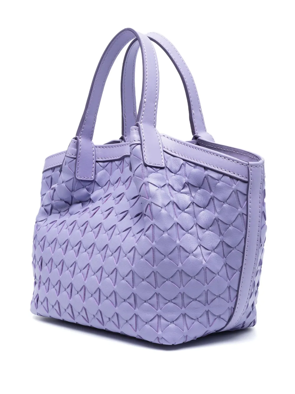 Serapian Mini Secret Mosaico Handbag In Purple