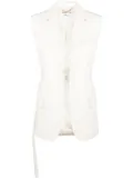 Victoria Beckham two-tone sleeveless jacket - Neutrals