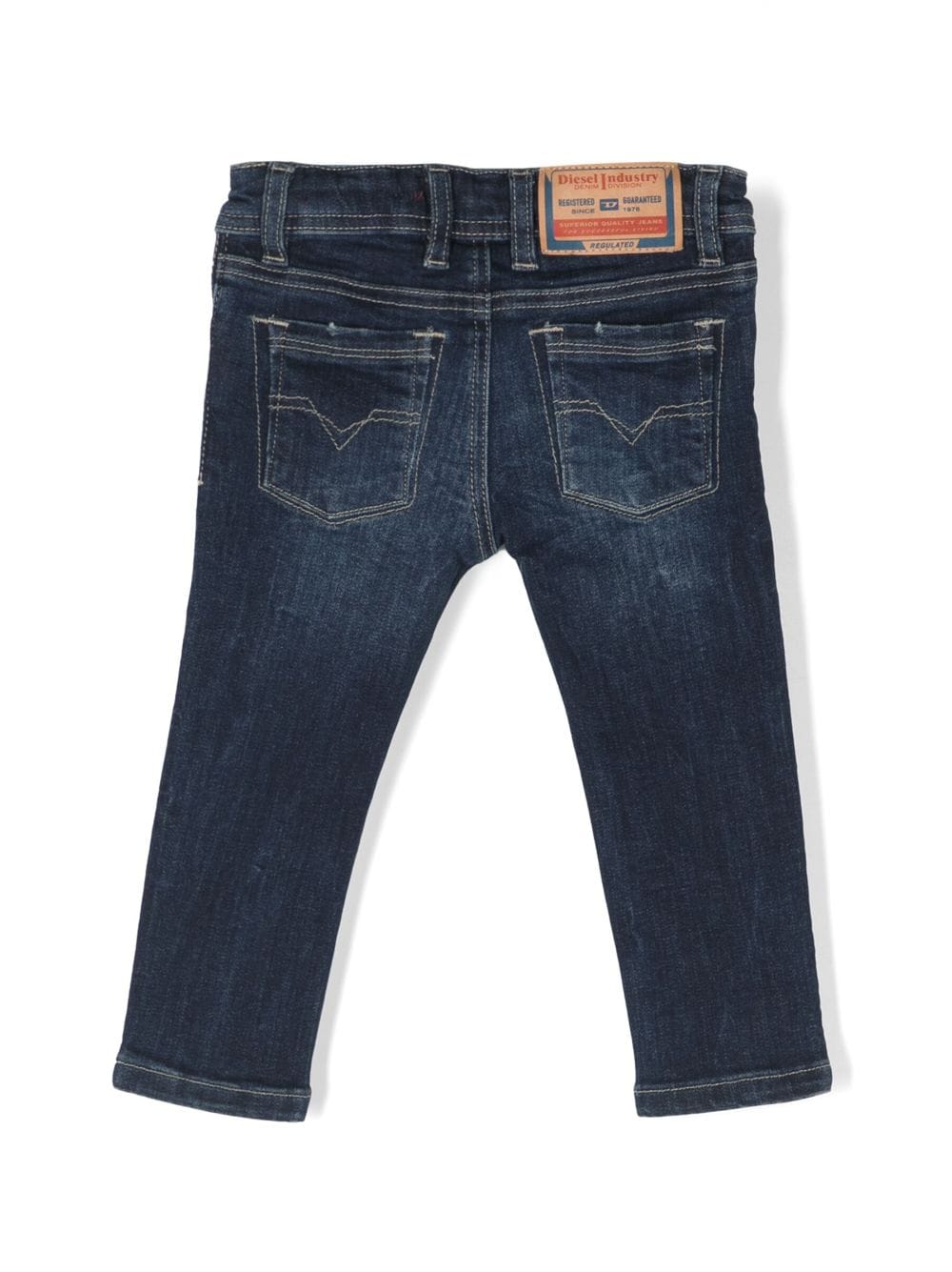 Diesel Kids Gerafelde jeans - Blauw