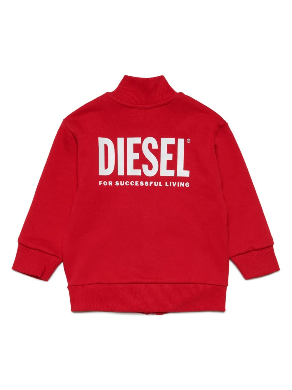 Diesel Kids Sweater met logoprint - Rood