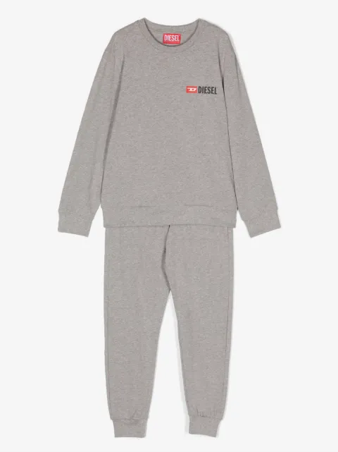 Diesel Kids logo-print pajama set