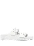 Birkenstock Arizone leather slides - White