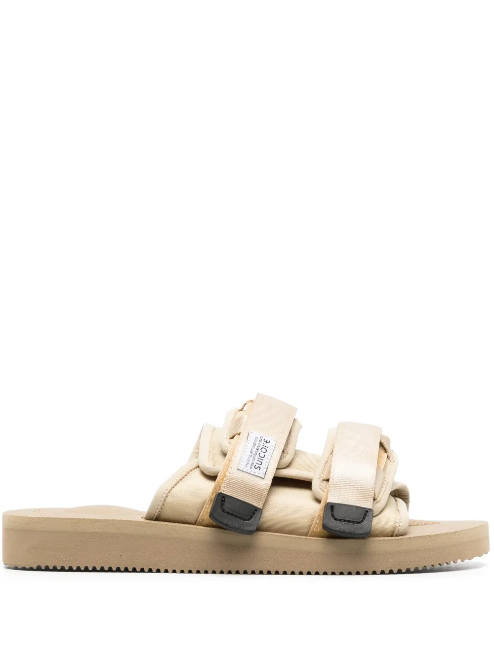 Suicoke Moto-cab Touch-strap Sandals In Braun