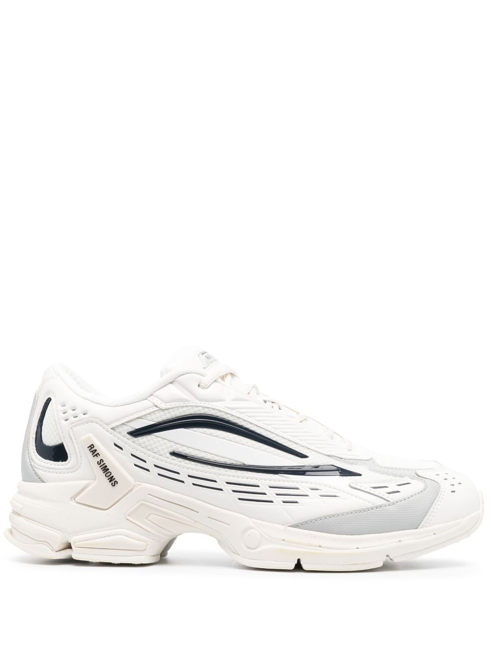 Raf Simons Multi-panel Lace-up Sneakers In Weiss