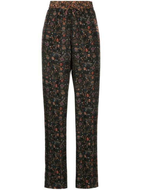 ISABEL MARANT Ozio floral-print silk trousers Women