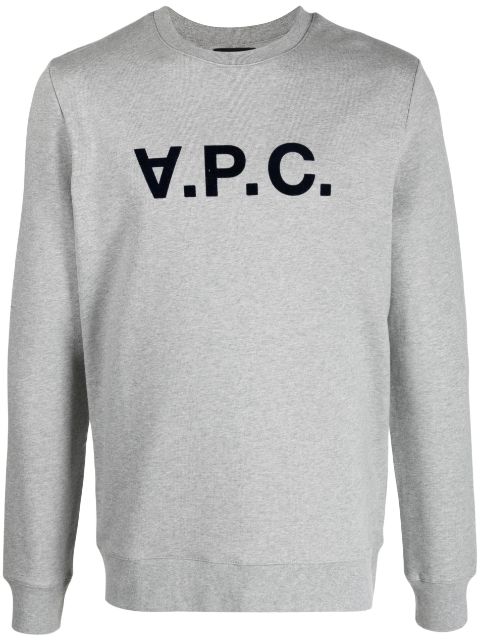 A.P.C. logo-print crewneck sweatshirt Men