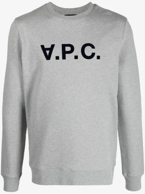 A.P.C. logo-print crewneck sweatshirt