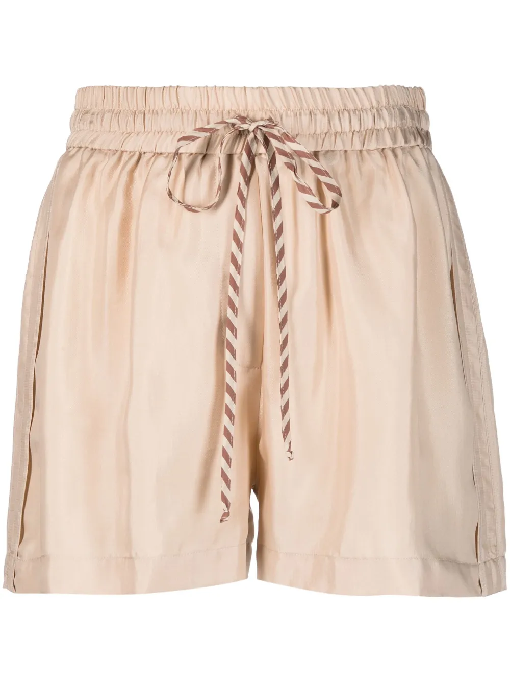 Alysi Drawstring-waist Shorts In Neutrals