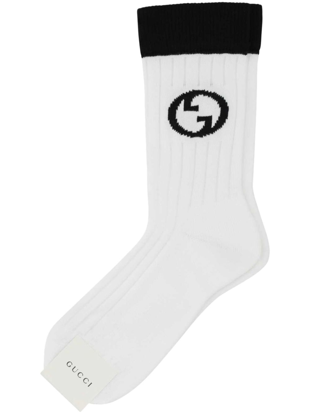 Interlocking G intarsia-logo socks