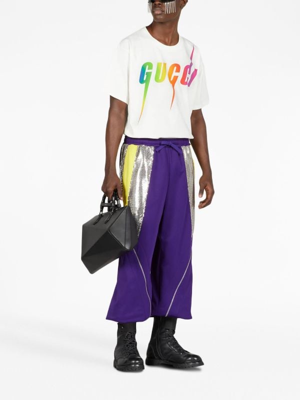 Gucci - Gradient logo-print Cotton T-Shirt - Men - Cotton - XL - White