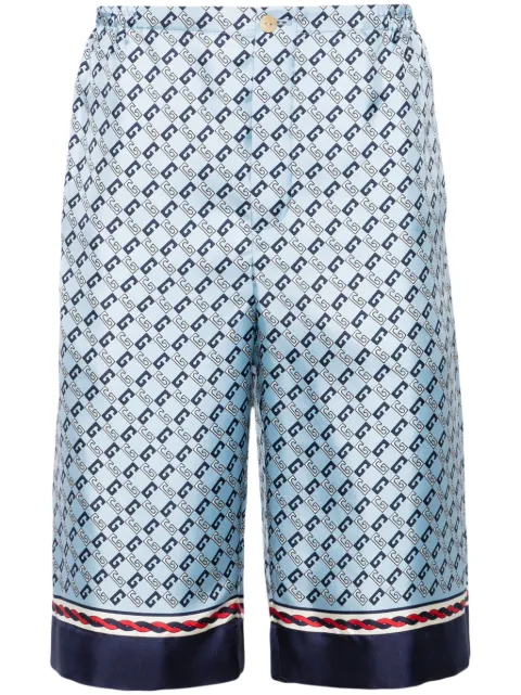 Gucci GG-print silk shorts