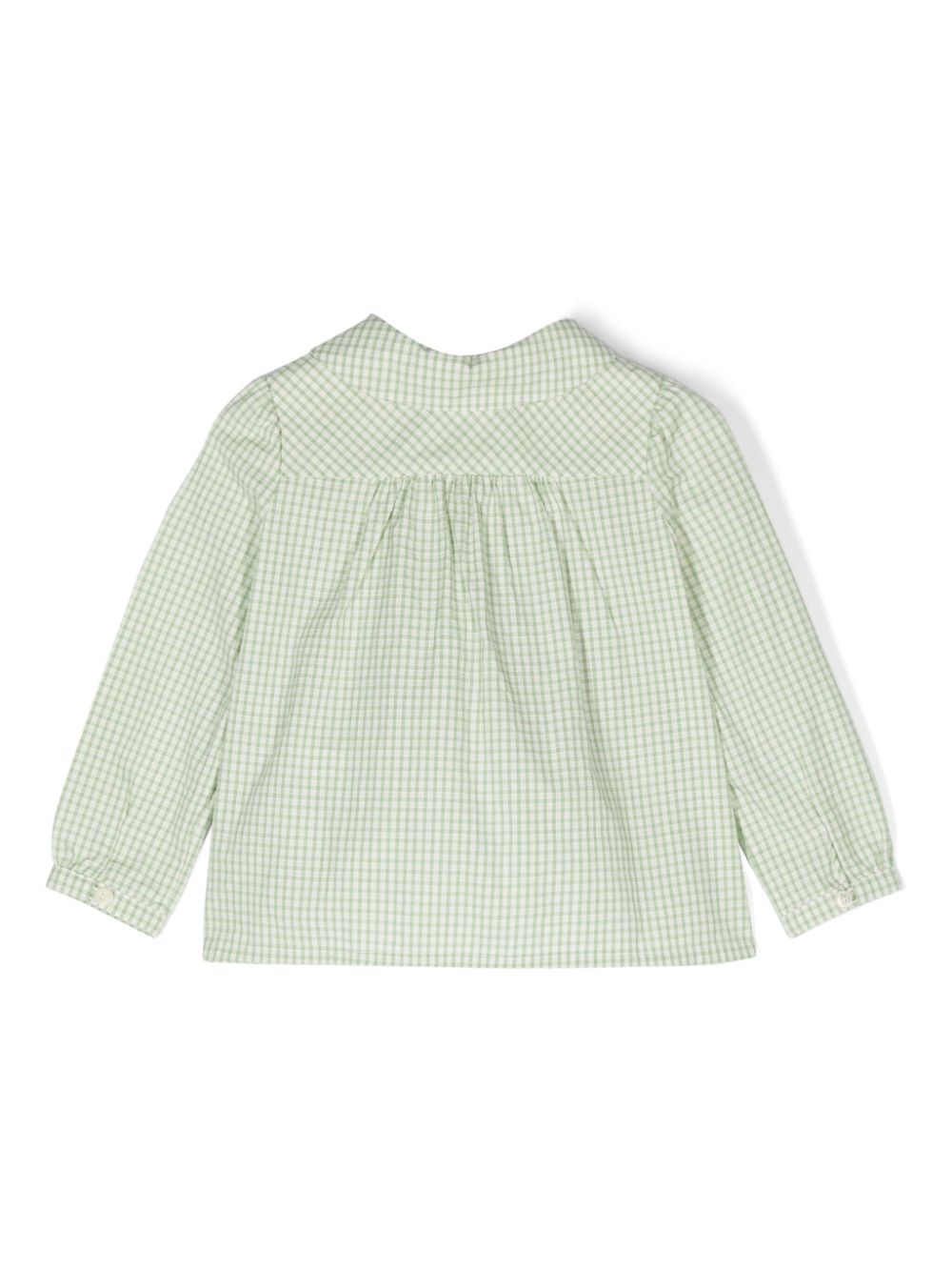 Gucci Kids logo-embroidered blouse - Green