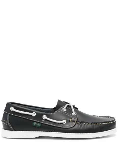 Paraboot lace-up leather boat shoes