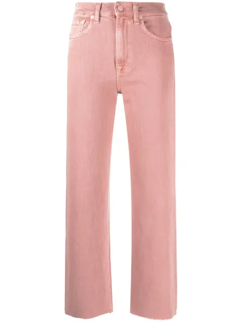 7 For All Mankind cropped denim jeans