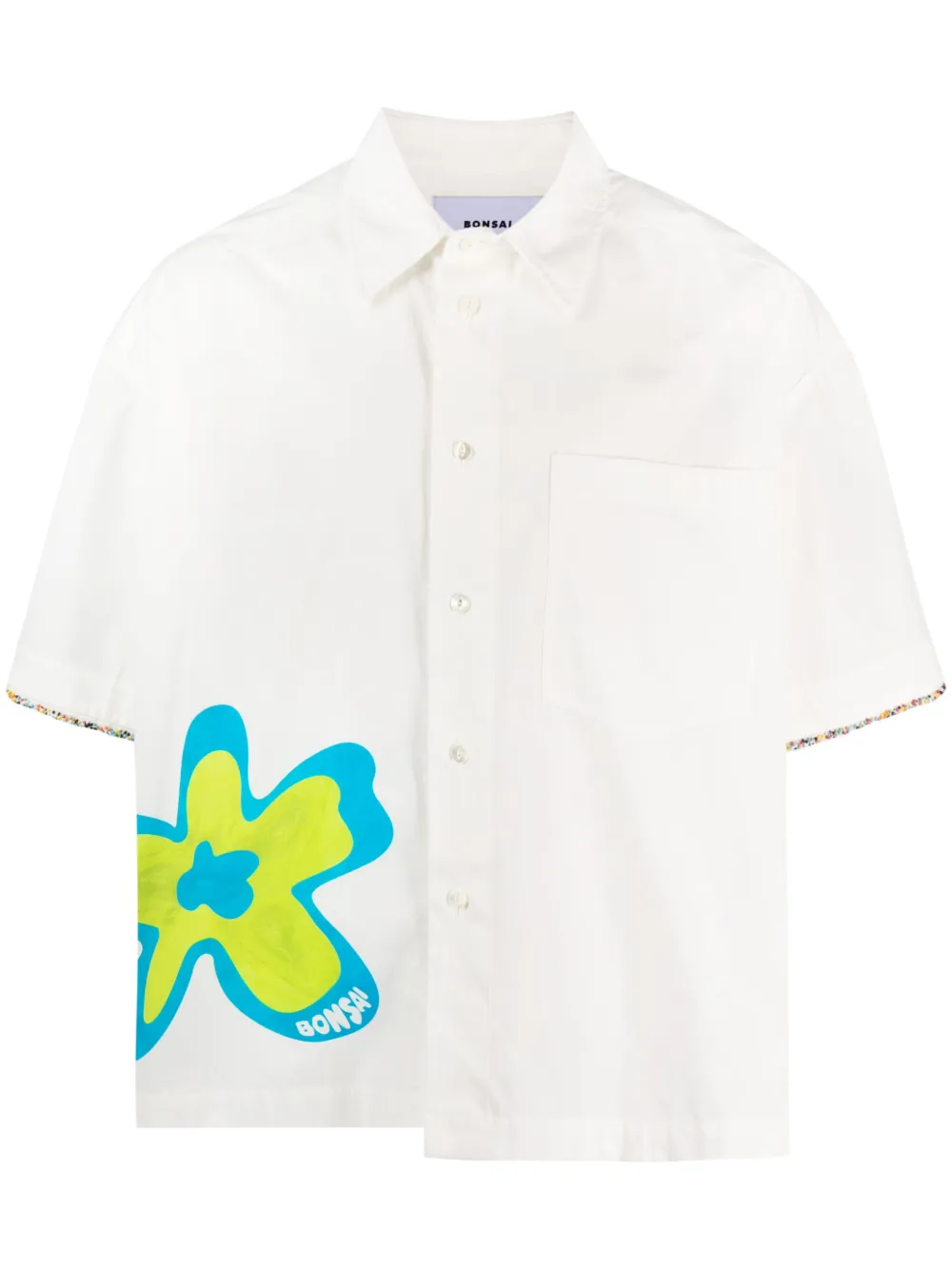 Bonsai graphic-print oversized shirt
