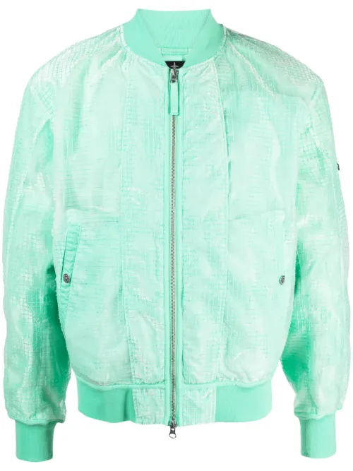 Veste bomber à empiècements en résille - Stone Island Shadow Project - Modalova