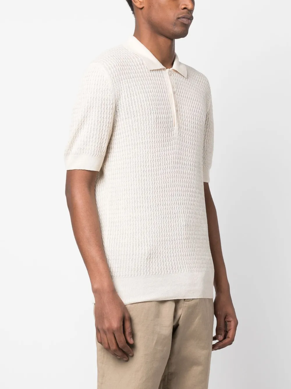 Tagliatore crochetknit Polo Shirt Farfetch