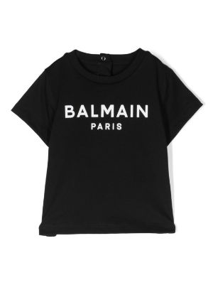 Leggings Balmain - Black wool blend baby girl balmain leggings -  BT6080J0302930