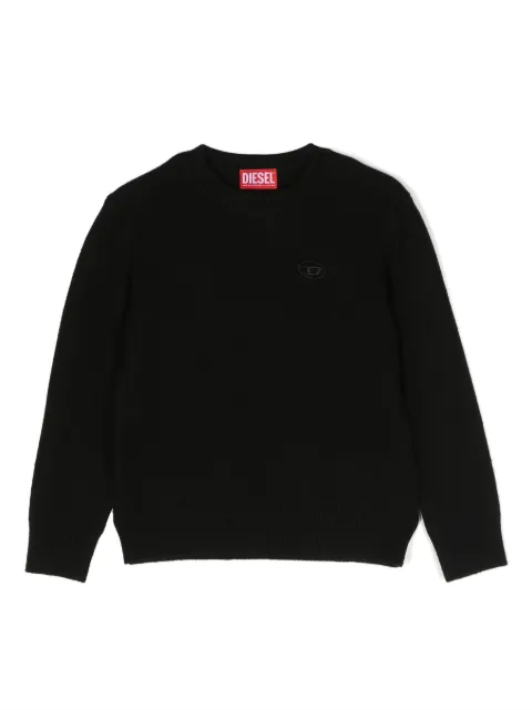 Diesel Kids Kolby embroidered-logo jumper