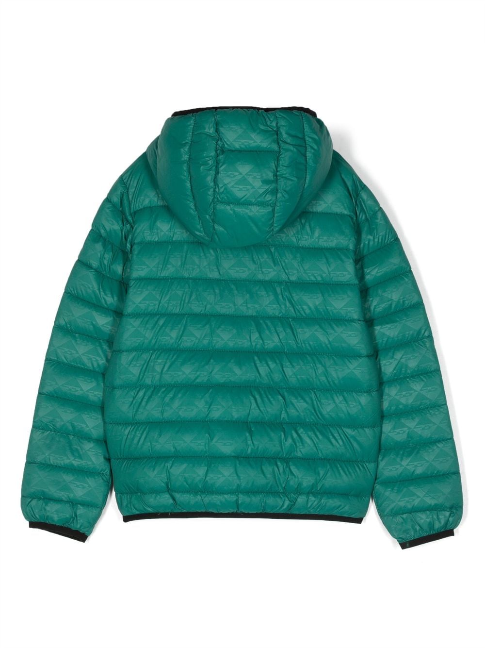 Diesel Kids Jkopu quilted hooded jacket - Groen