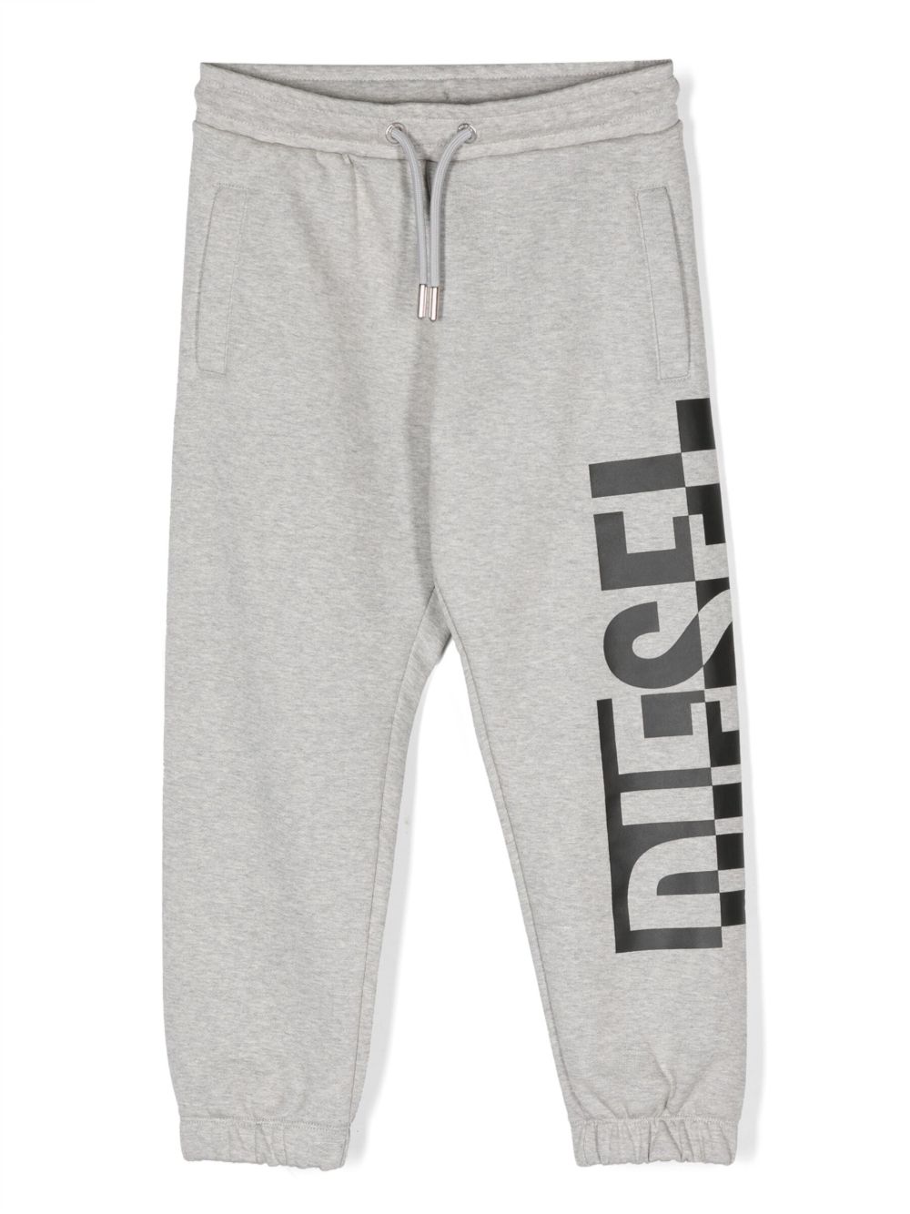 Diesel Kids logo-print cotton trousers - Grey