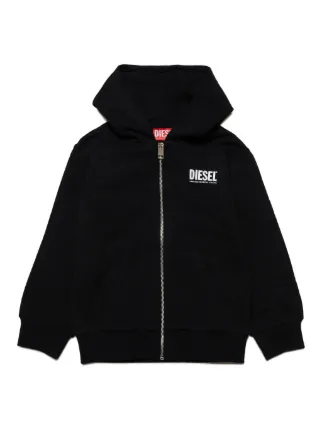 Diesel Kids ジップアップ パーカー | ブラック | FARFETCH JP