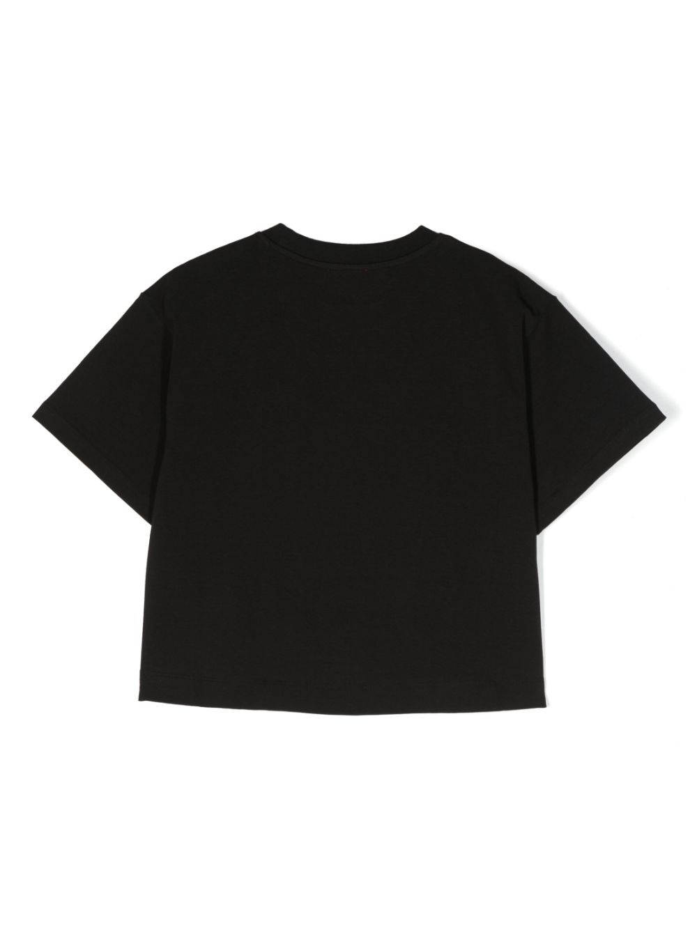 Diesel Kids T-shirt met geborduurd logo - Zwart