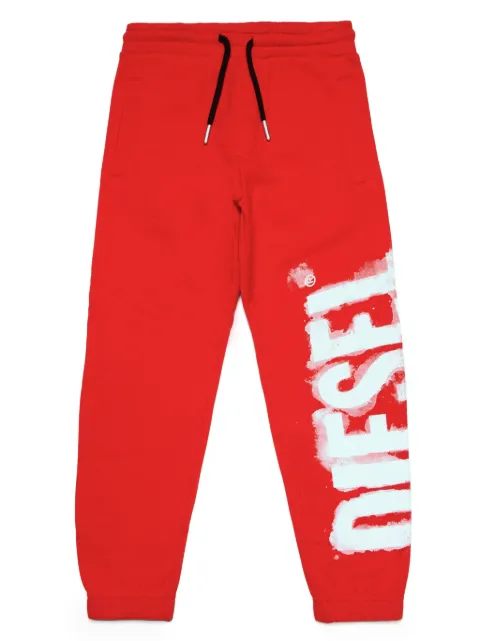 Diesel Kids logo-print cotton track pants