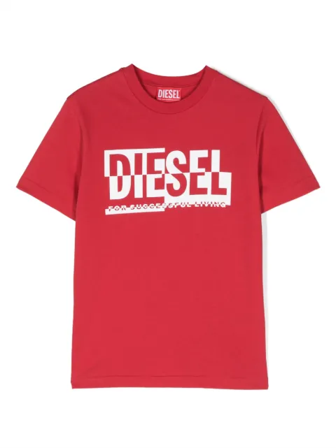 Diesel Kids logo-print cotton T-shirt