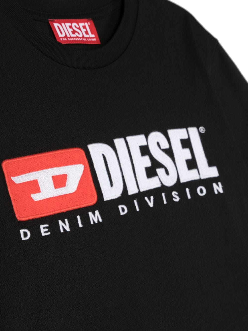 Shop Diesel Logo-print Cotton T-shirt In Black