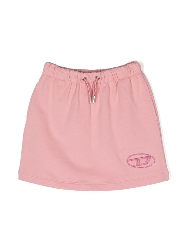 CHAMPION Reverse Weave Embroidered Womens Pink Sweat Shorts