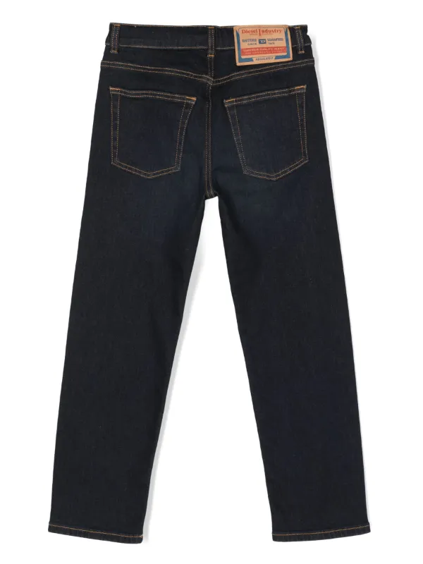 Diesel Kids ロゴパッチ ジーンズ Diesel Kids 2010-J ストレートジーンズ | ブルー | FARFETCH JP