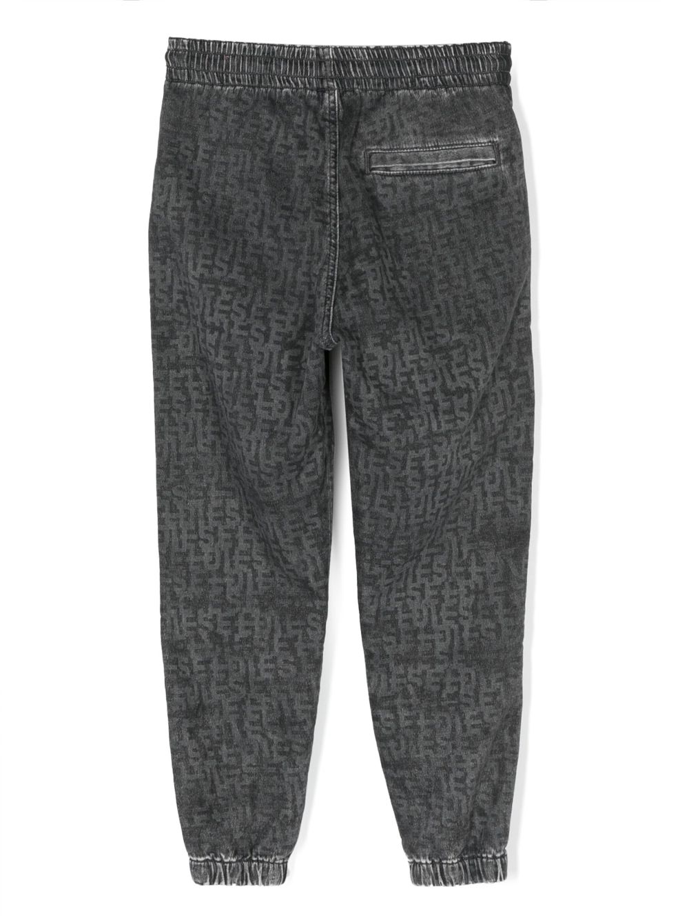 Diesel Kids Broek met elastische taille - Grijs