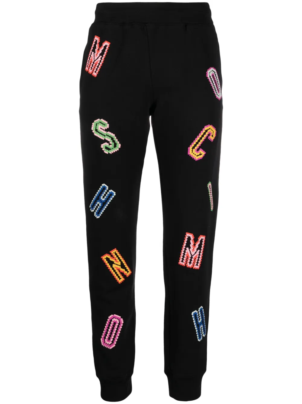 Moschino Jogginghose Mit Logo-stickerei In Black