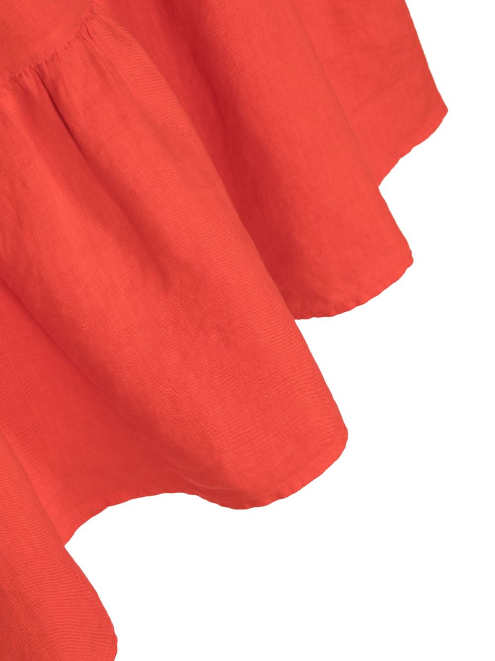 Shop Aspesi Sleeveless Fluted Dress In Red