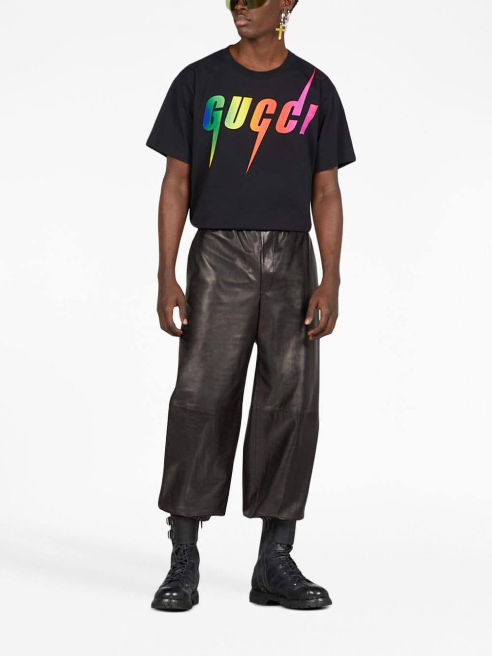 Gucci T-shirt met logoprint - Zwart