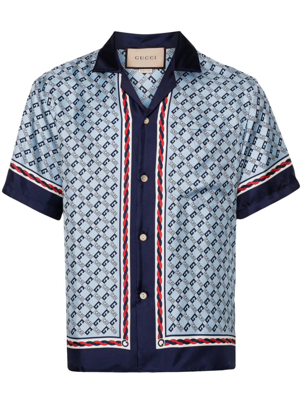 Gucci GG-pattern Silk Shirt - Farfetch