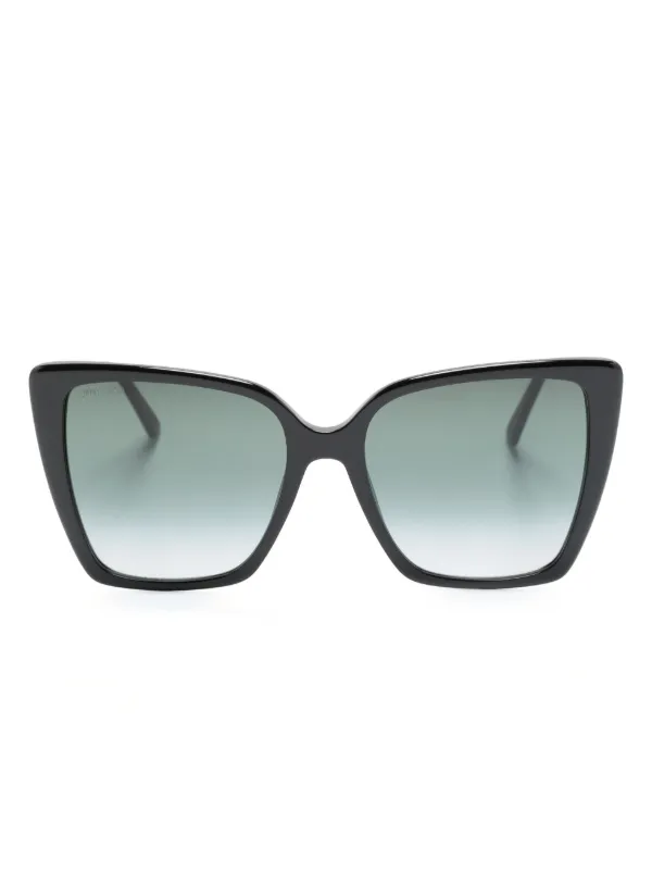Jimmy Choo Eyewear オーバーサイズ サングラス | ブラック | FARFETCH JP
