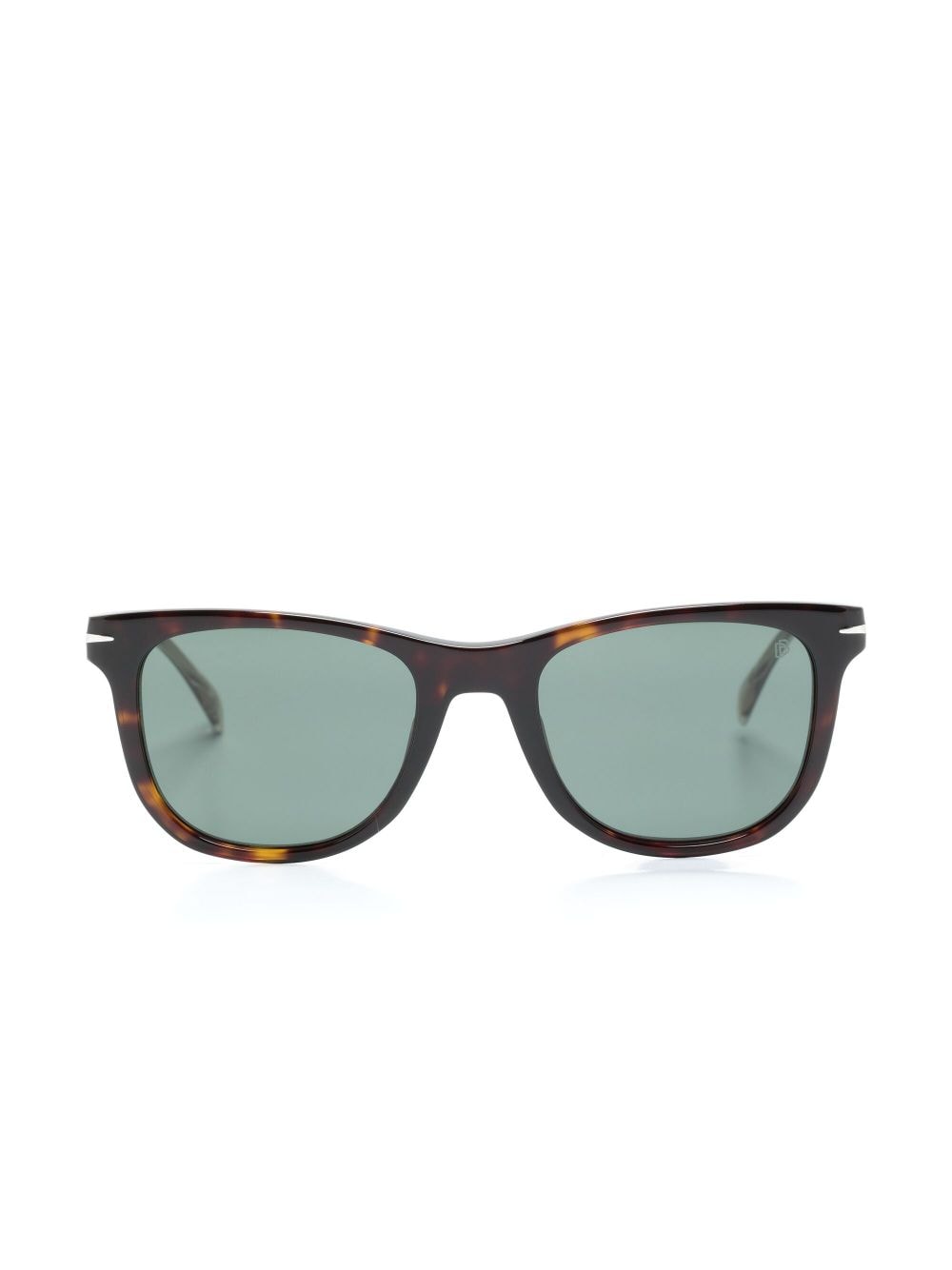 EYEWEAR BY DAVID BECKHAM TORTOISESHELL-EFFECT RECTANGULAR SUNGLASSES