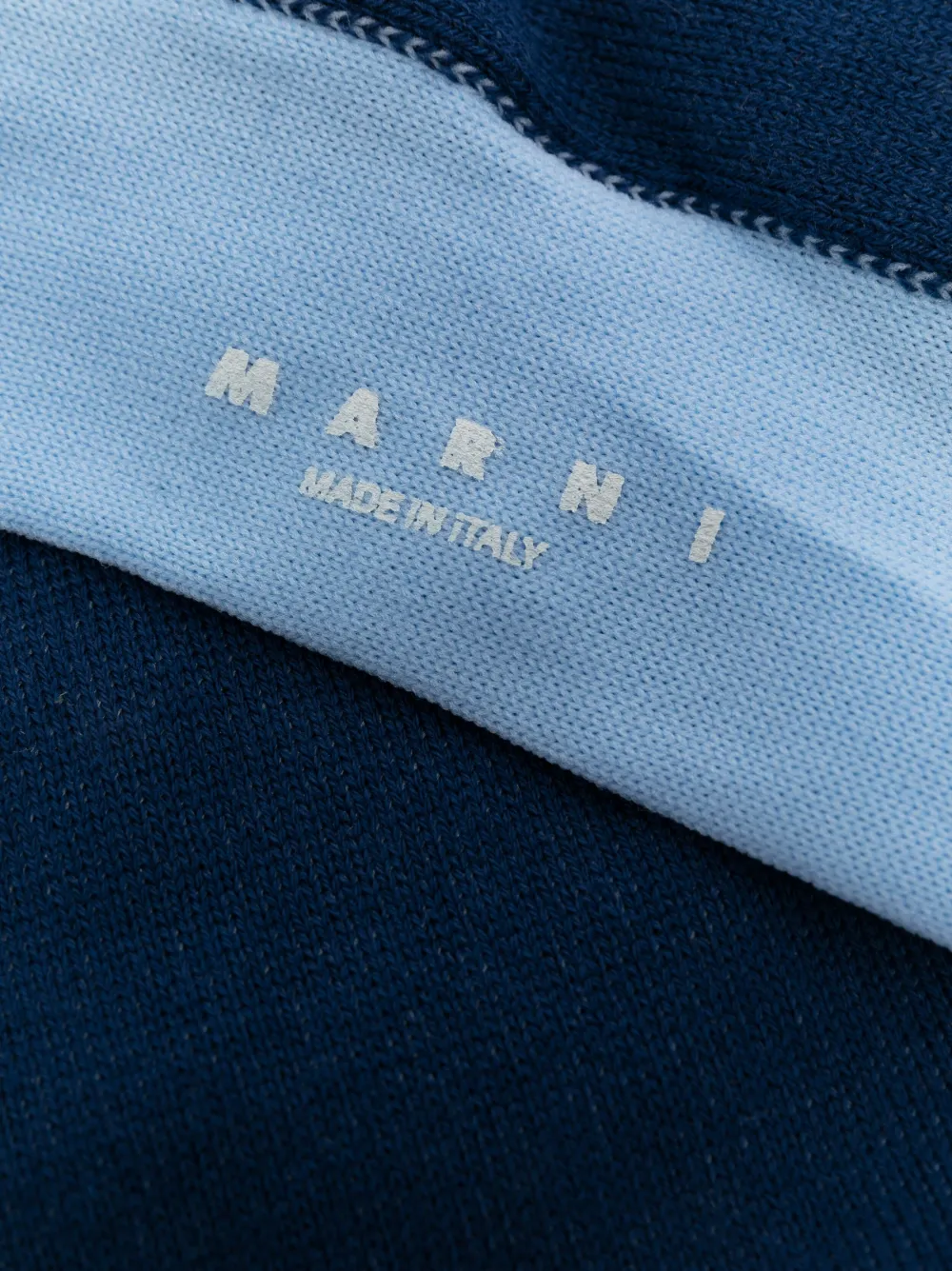 Marni Sokken met geborduurd logo - Blauw
