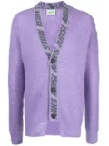 Aries waffle-knit cardigan - Purple