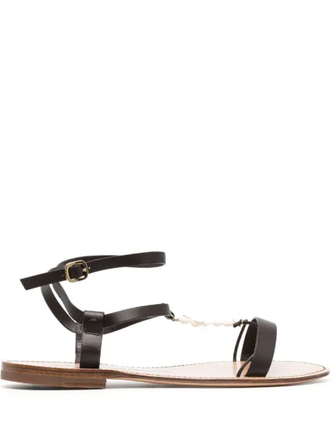 Santoni sandalias con barra en T