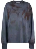 Stain Shade tie-dye print sweatshirt - Blue