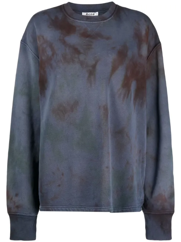 Stain Shade tie-dye Print Sweatshirt Blue FARFETCH IN