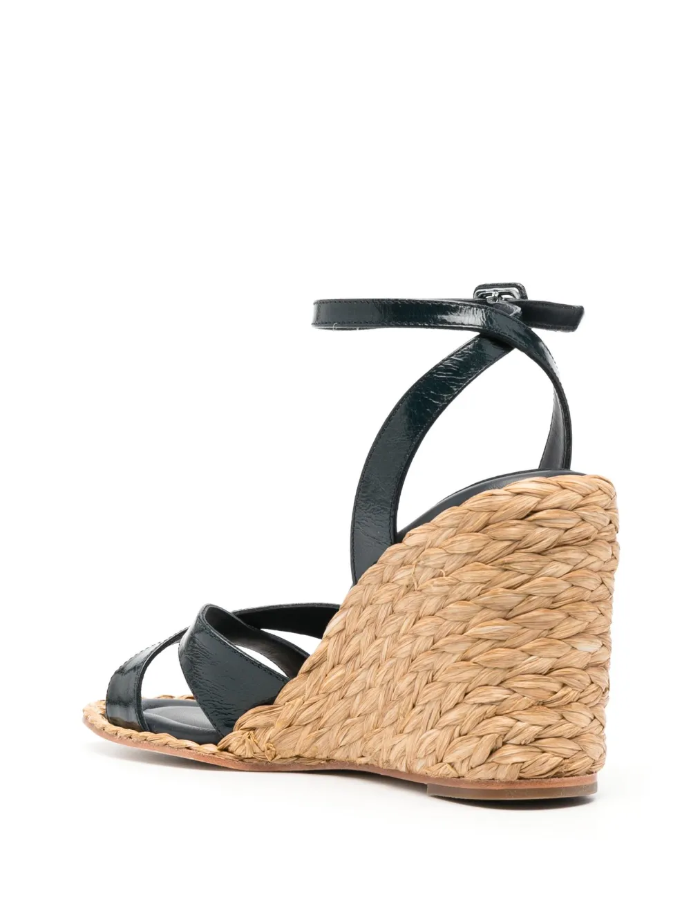  Paloma Barceló Ales 100mm Leather Wedges - Blue 